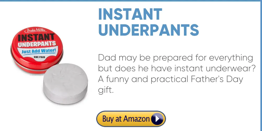 instant underwear funny father's day gift