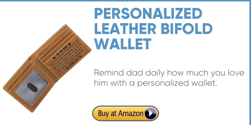 personalized wallet for dad father's day gift