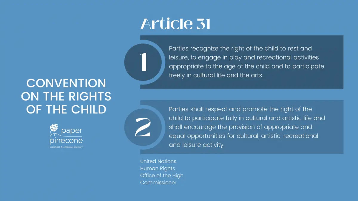 article 31 - UN convention on the rights of a child 