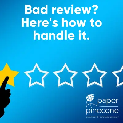 how childcare providers should handle a bad review