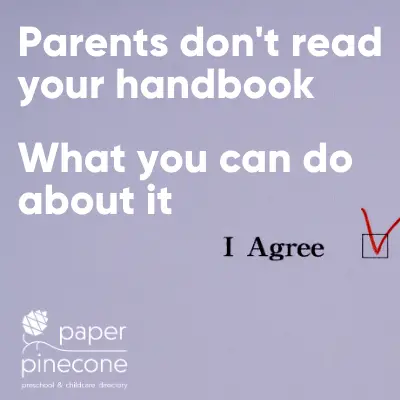 tips for a great preschool parent handbook